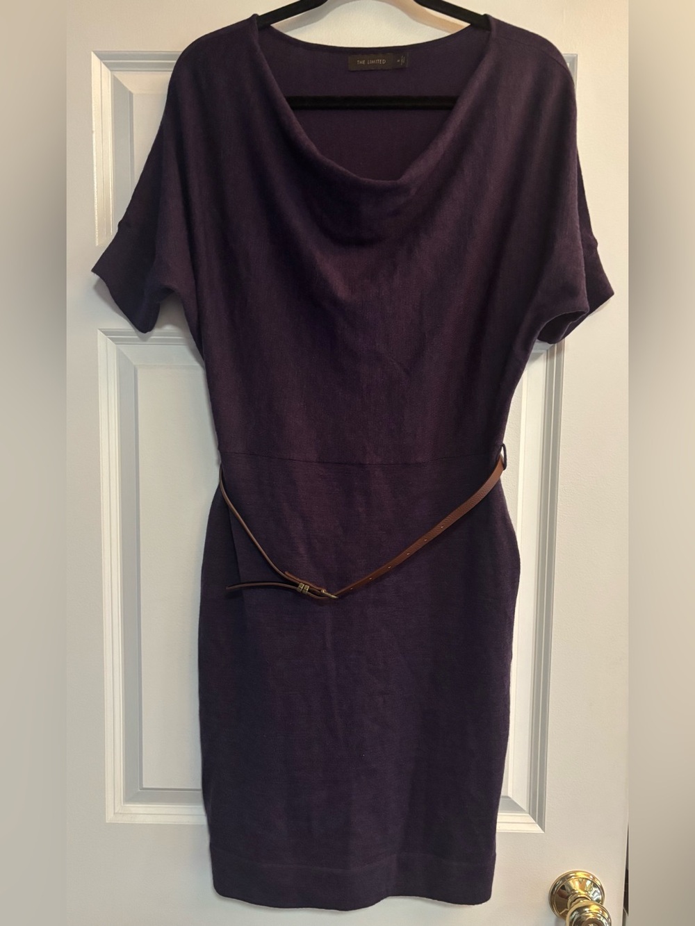 The Limited Y2K Sweater Wool Blend Short Sleeve Sweater Dress, size Medium